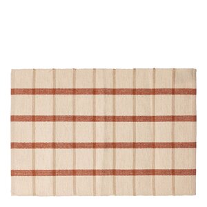 Holmen Eddy bordløper 100x35 cm rust/offwhite