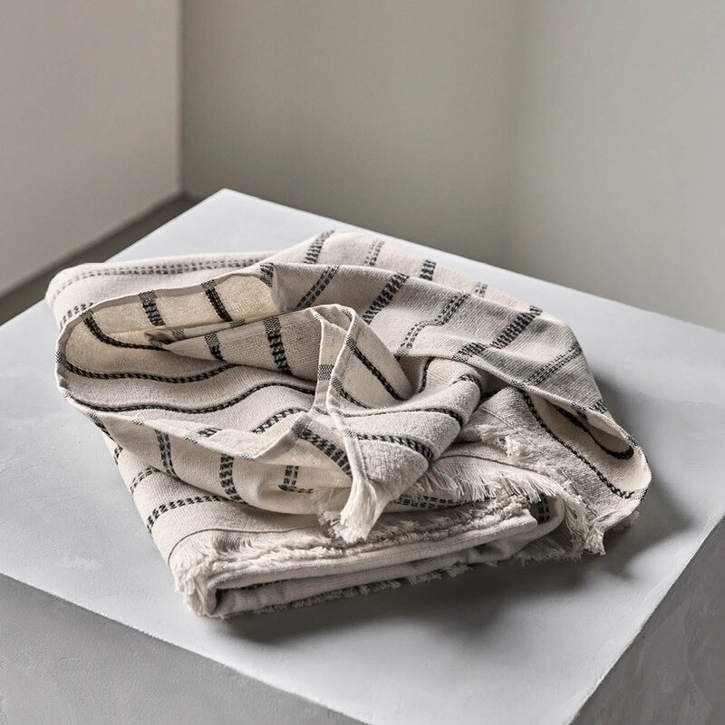 Meraki Håndkle 70x140 cm offwhite/svart