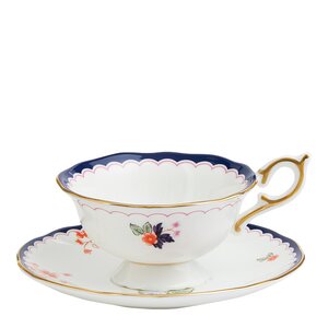 Wedgwood Wonderlust tekopp & asjett jasmine bloom 