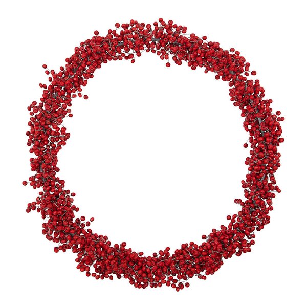 House Doctor Winter krans 33 cm rød