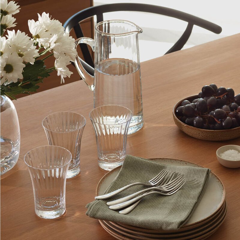 LSA International Aurelia mugge 1,9L klar/rillet