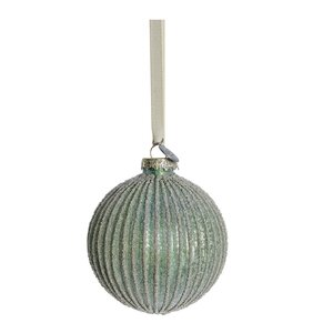 Lene Bjerre Norille juledekorasjon 8 cm grønn rillet