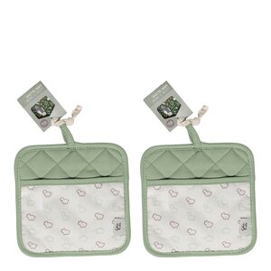 Modern House Chic Kids gryteklut 17,5x17,5 cm 2 stk dinosaur