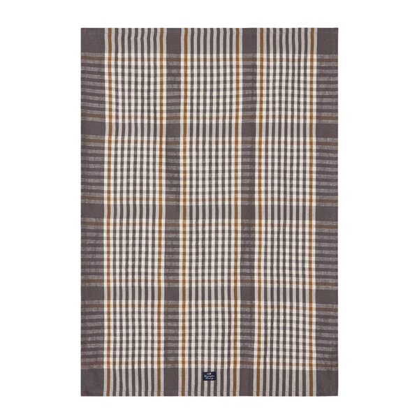 Lexington - Rutete kjøkkenhåndkle 50x70 cm grå/hvit/fudge