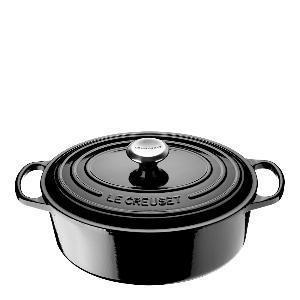 Le Creuset Signature støpejernsgryte oval 27 cm 4,1L black
