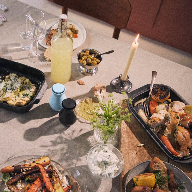 Rosendahl Ovnsfast fat cook with love 40x25,5 cm grå