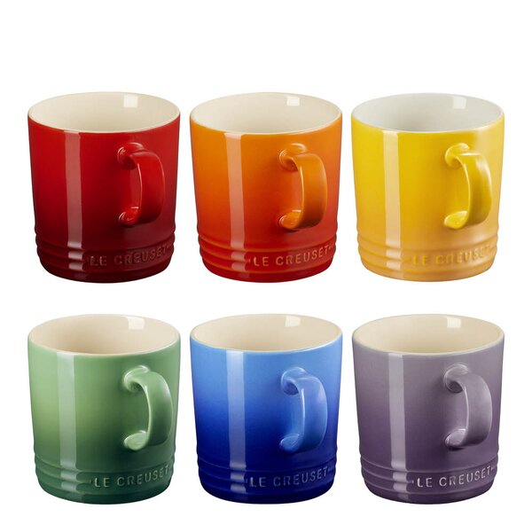 Le Creuset Rainbow krus 40 cl 6 stk 