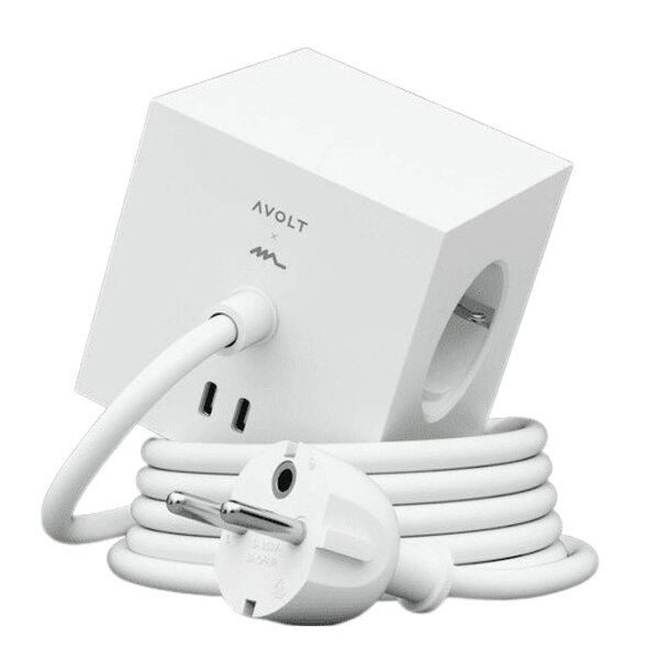 Avolt Square 1 USB-C kabel 1,8 m Opal White