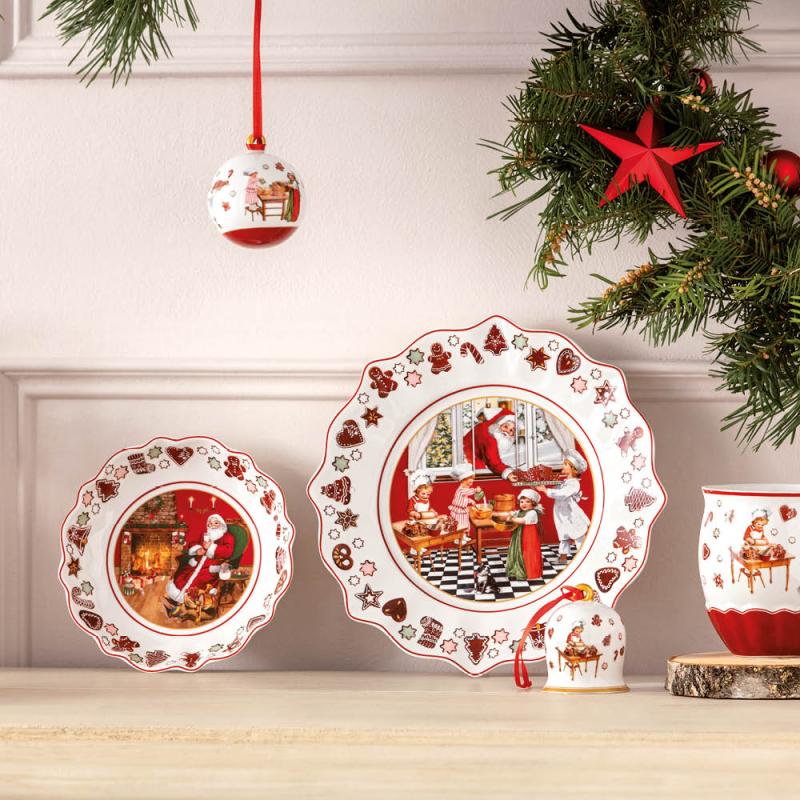 Villeroy & Boch Annual Christmas Edition års klokke 2023 6,5x6,5x8 cm
