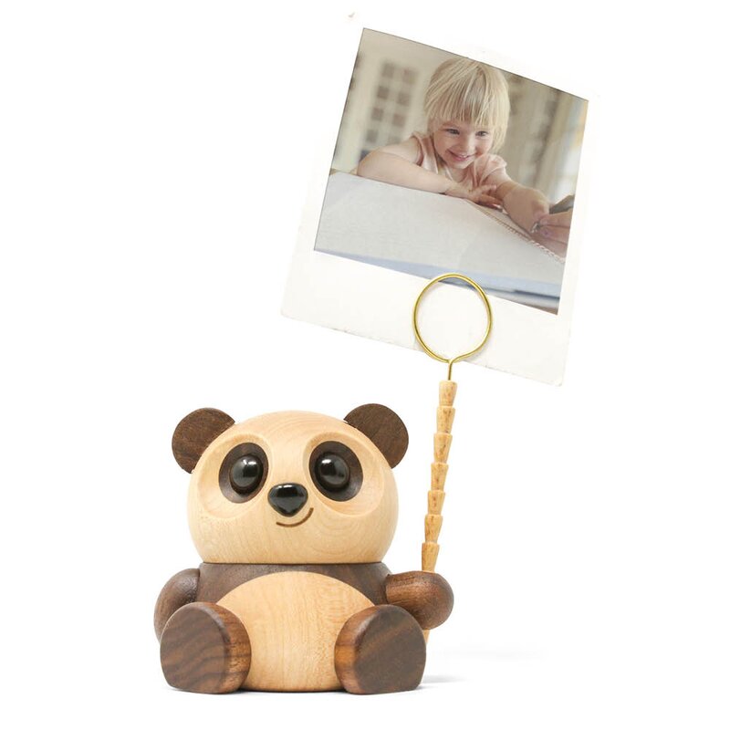FableWood Chi Chi panda trefigur 8 cm valnøtt/lønn