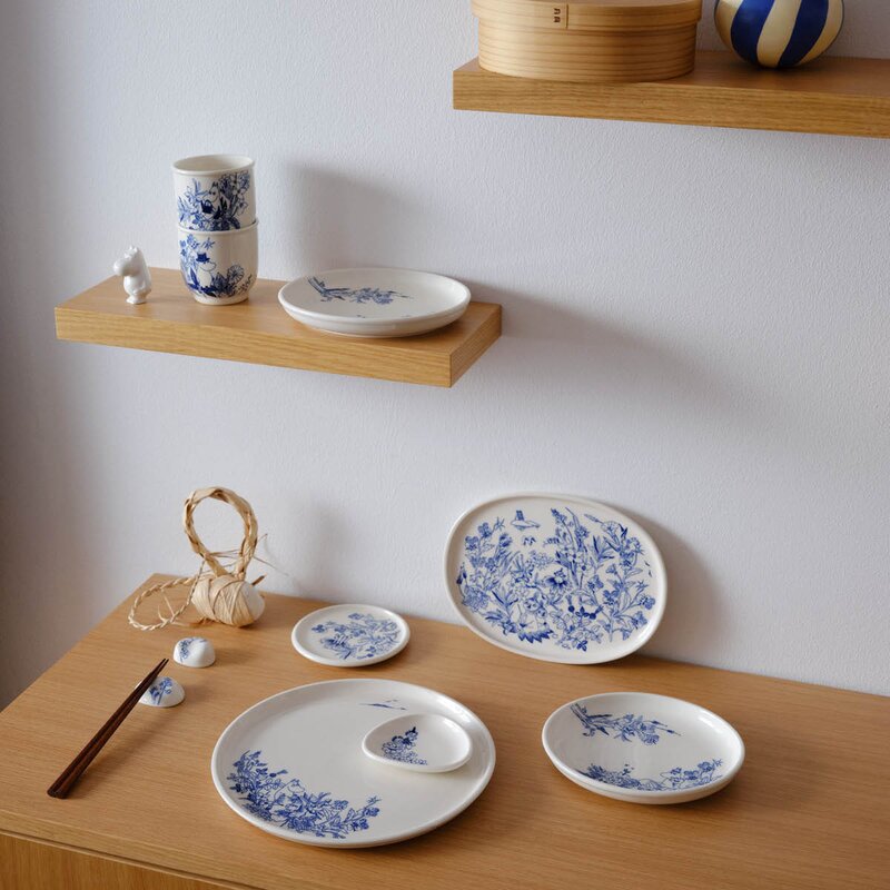 MoominArabia Haru dippskål 10 cm mummi hvit/blå