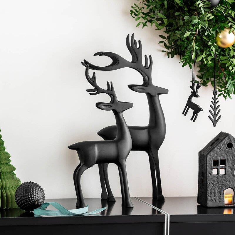 Villeroy & Boch Christmas Chic Rådyr 44 cm svart