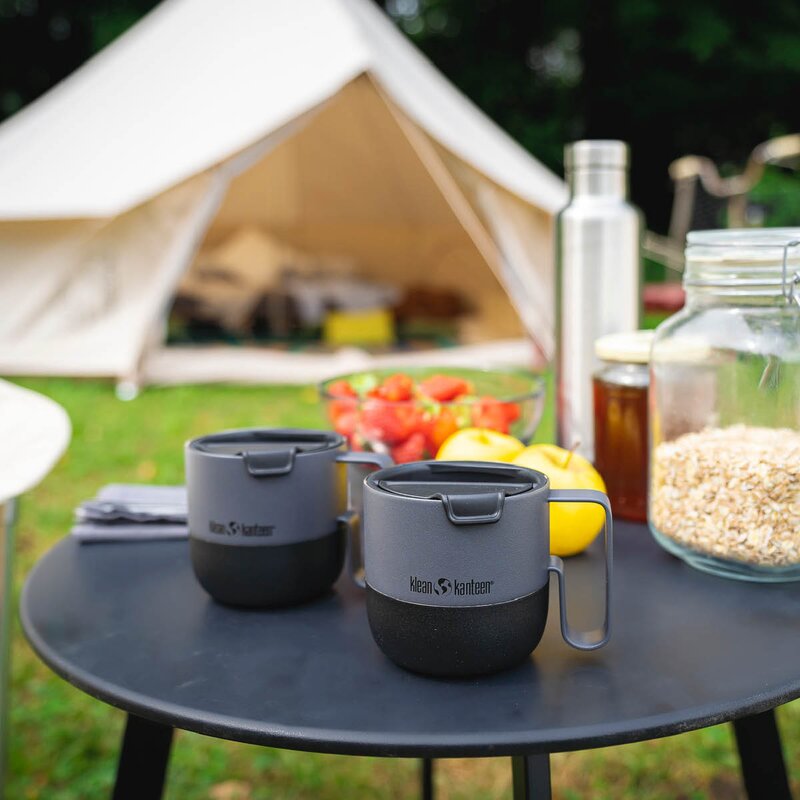 Klean Kanteen Rise kopp 41 cl med flipplokk asfalt