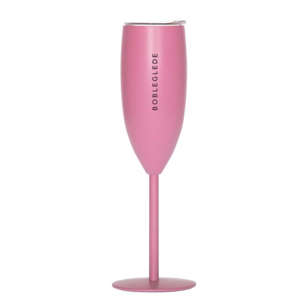 Pictureit – Champagneglass termo BOBLEGLEDE 12 cl lys rosa