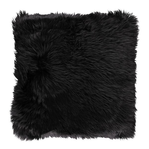 Natures collection A/S Pute new zealand saueskinn 40x40 cm black