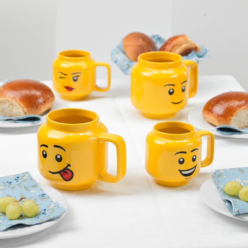 Lego Iconic krus liten glad gutt 25,5 cl gul