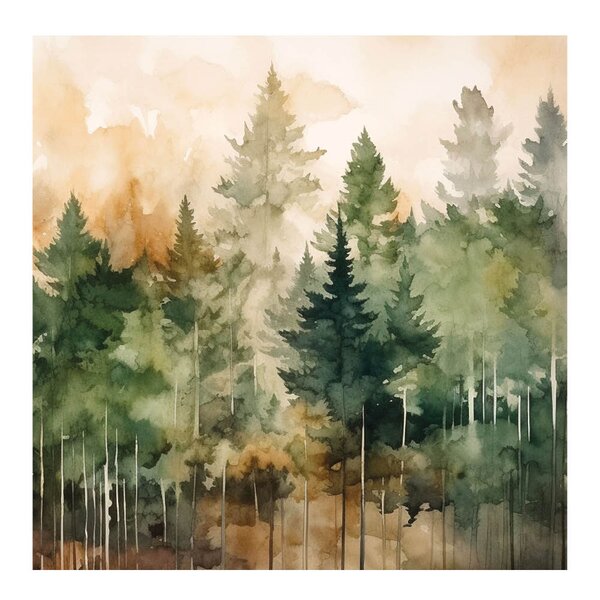 Ambiente Serviett 16,5x16,5 cm Evergreen Trees