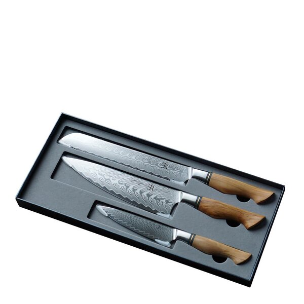 Ryda Knives Ryda Knives ST650 luksussett med brødkniv, kokkekniv & universalkniv