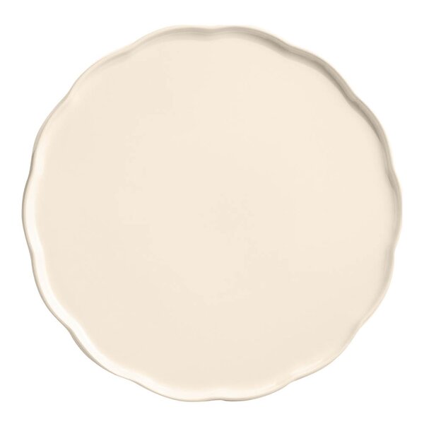 Emile Henry Madeleine serveringsfat rund 31x31 cm Cream