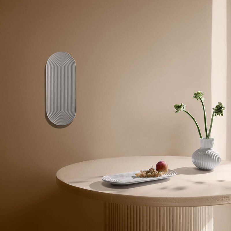 Lyngby Porcelæn Lyngby Tura oval serveringsfat 34x14,5 cm hvit