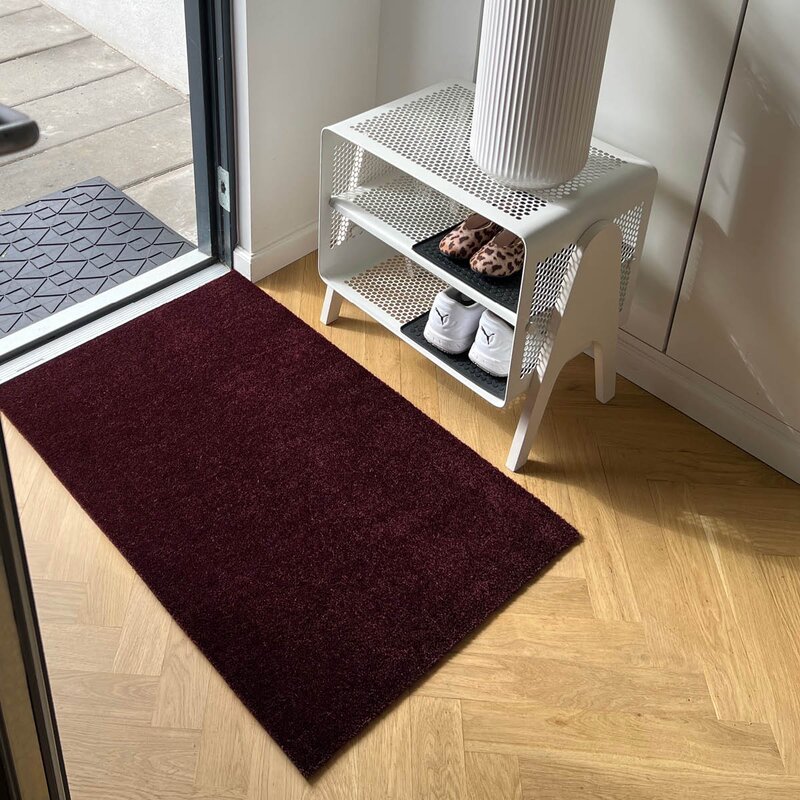 Tica Copenhagen Unicolor gulvmatte 120x67 cm bordeaux