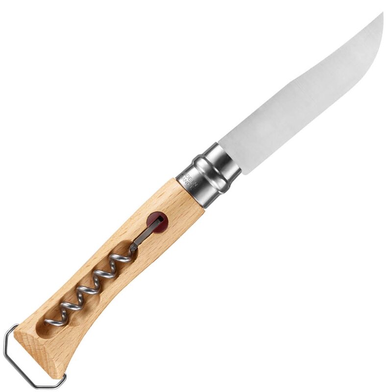 Opinel Tradition N°10 lommekniv med korketrekker 10 cm bøk