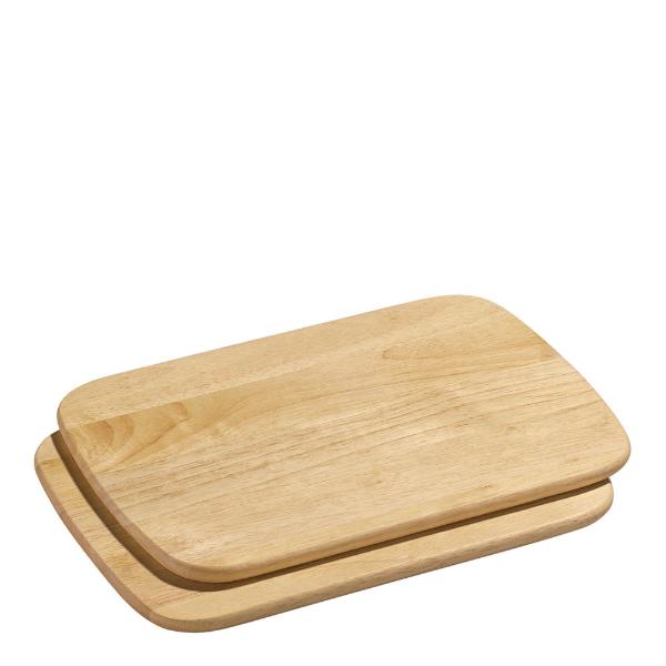 Zassenhaus Lite serveringsbrett 2 stk 28x20 cm gummitre