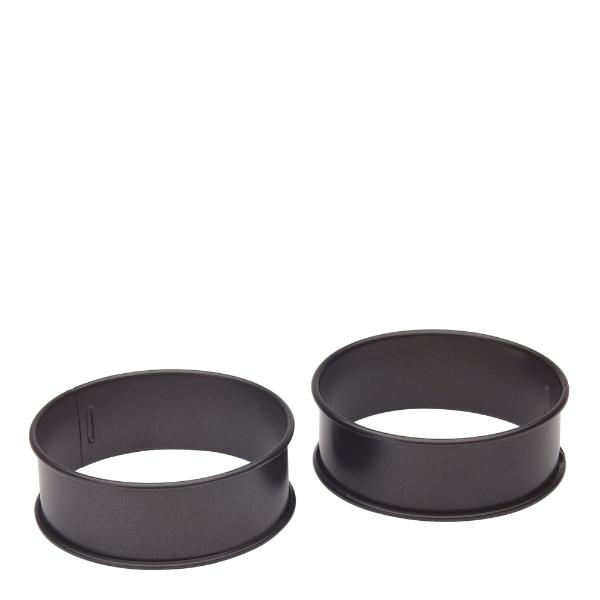 Kitchen Craft Pogette eggring 2 stk non-stick svart