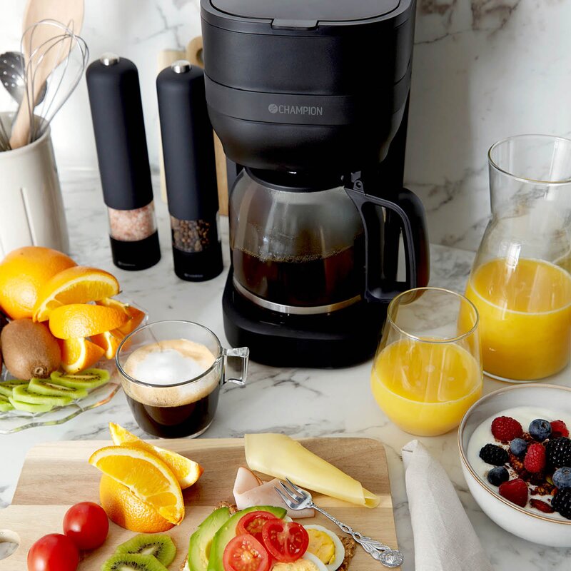 CHAMPION Kaffetrakter KB300 12 kopper 1,5L svart