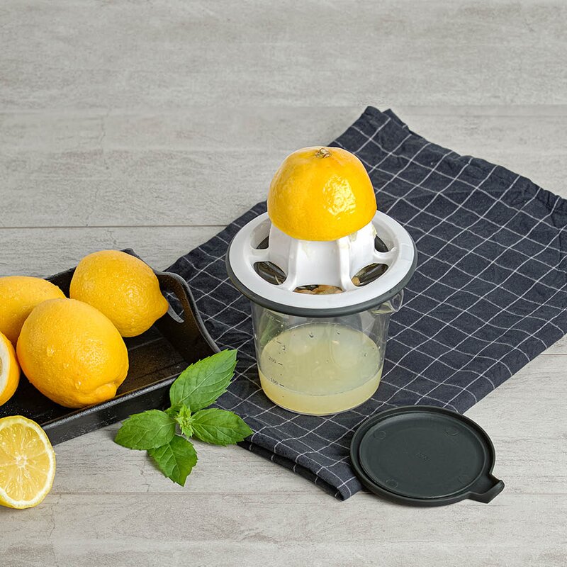 Lurch Sitruspresse m/beholder 400 ml hvit/grå/klar