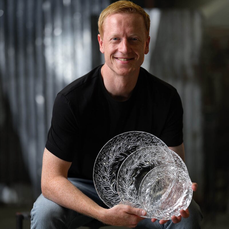 Magnor Goat asjett i glass 18 cm klar