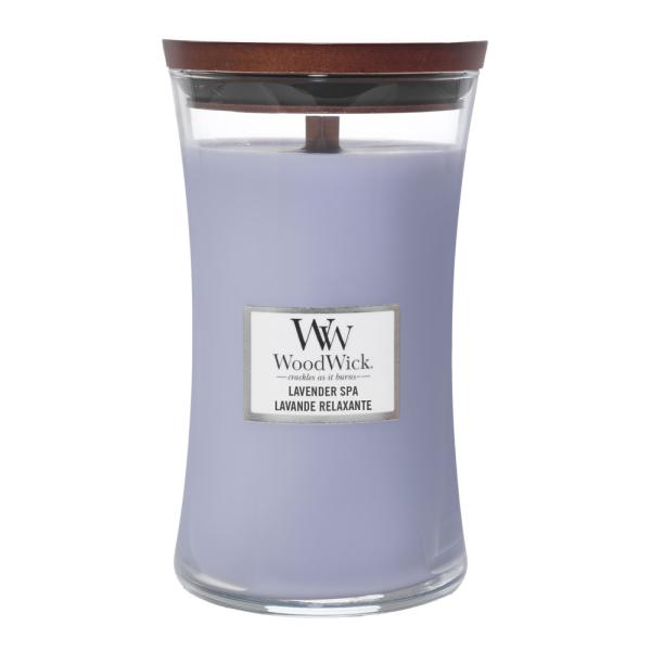 WoodWick – Hourglass duftlys stor lavender spa