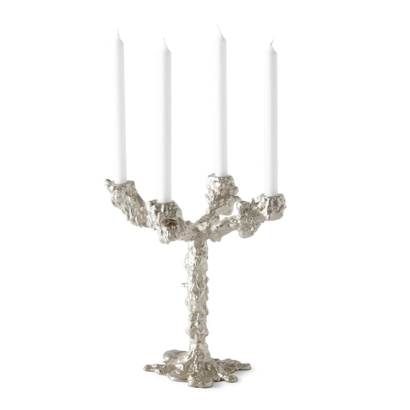 Pols Potten Drip lysestake 32 cm sølv