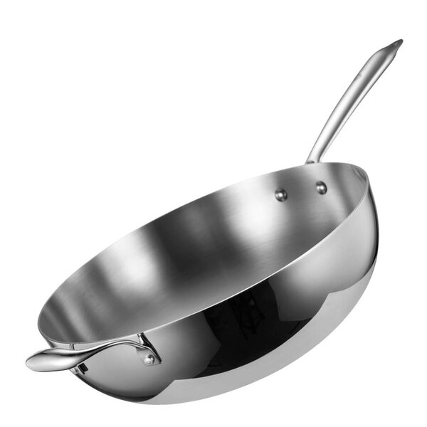 Anders Petter Classic wokpanne 30 cm blank/børstet