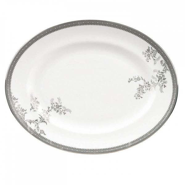 Wedgwood Vera Wang Lace oval tallerken 38,5 cm