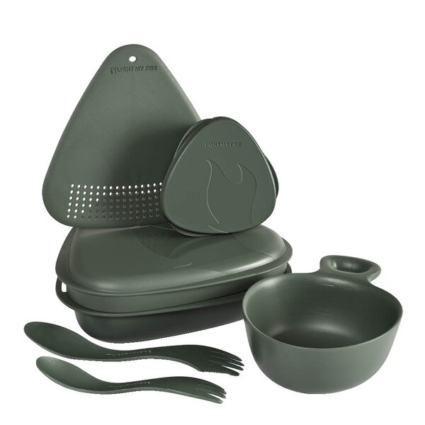 Light My Fire Outdoor MealKit 2.0 måltidssett 7 deler sagegreen