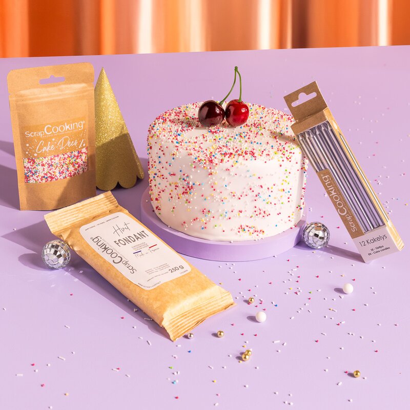 ScrapCooking Fondant 430 g lokk hvit