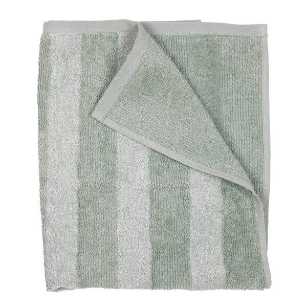 Fondaco Stripe håndkle 50x70 cm lysegrønn