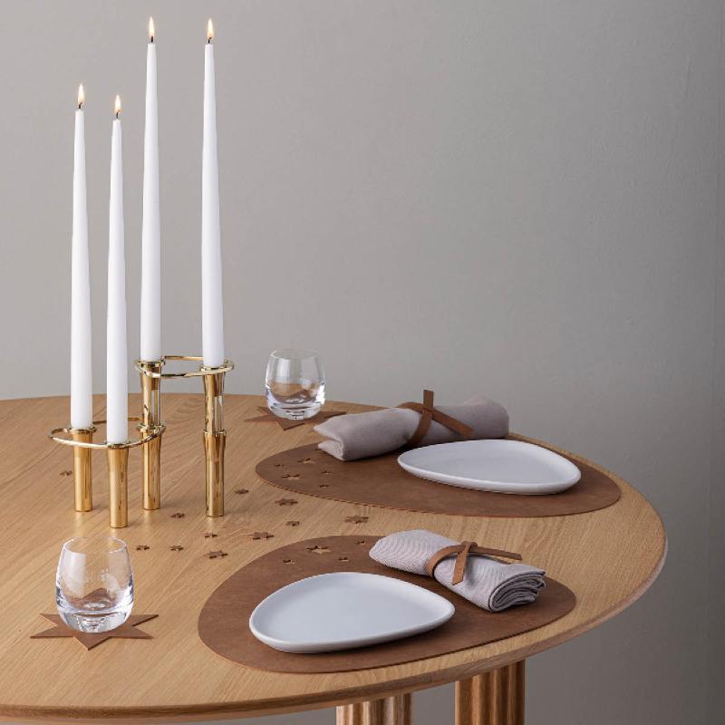 LIND DNA Curve Star Nupo gavesett spisebrikke 2+2 stk natur