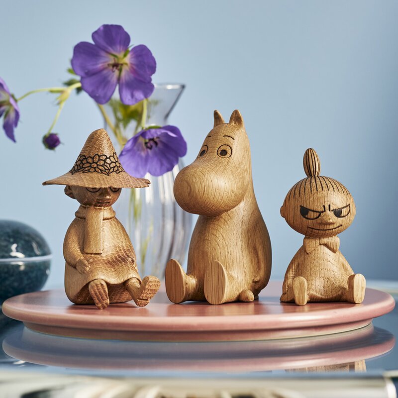 Moomin Mummi trefigur Lille My 10 cm eik
