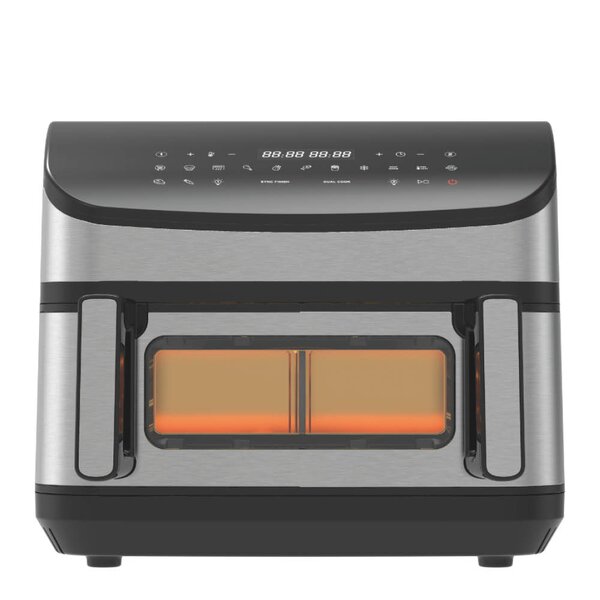 Gladkokken DualFry Fusion airfryer 10,5L svart