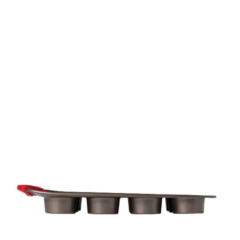 Pyrex Asimetria muffinsform for 12 muffins 25x38 cm mørk grå