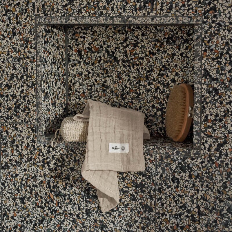 The Organic Company FINE vaskeklut 30x30 cm 3 stk stone