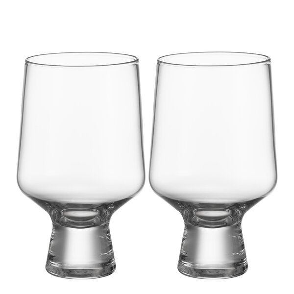 iittala Solare glass på fot 40 cl 2 stk klar