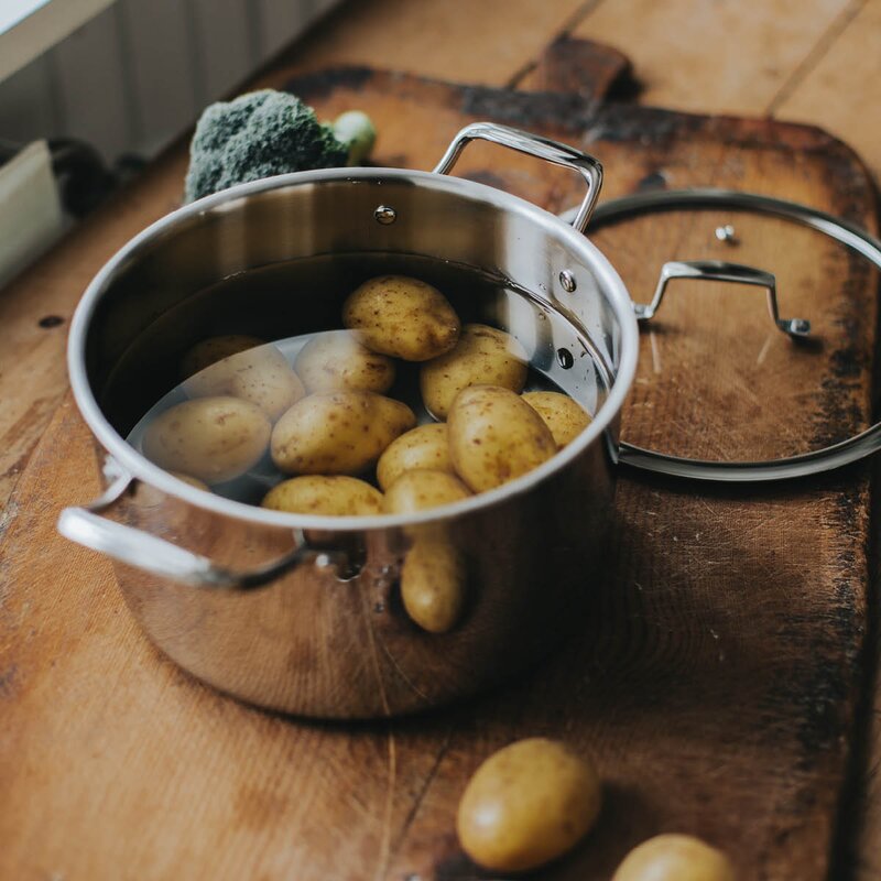 Dorre Trivence gryte med glasslokk 7L