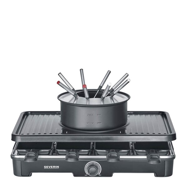 Severin Fondue-raclette kombinert 2-i-1 RG 2347 svart