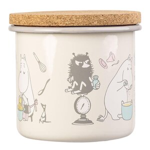 Muurla Mummi oppbevaringsboks med lokk 1,3L bon appétit beige