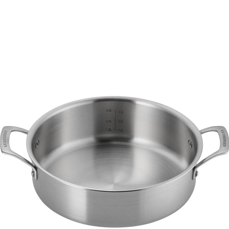 Le Creuset Essential 3-Ply sautegryte 26 cm 4,2L m/lokk