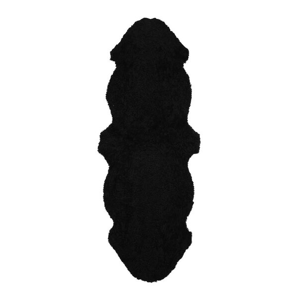 Natures collection A/S Saueskinn new zealand kort ull 160x60 cm black