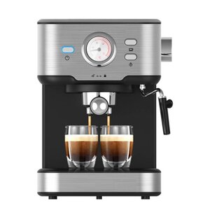 PRINCESS Espressomaskin med melkeskumming 30x20 cm rustfritt stål